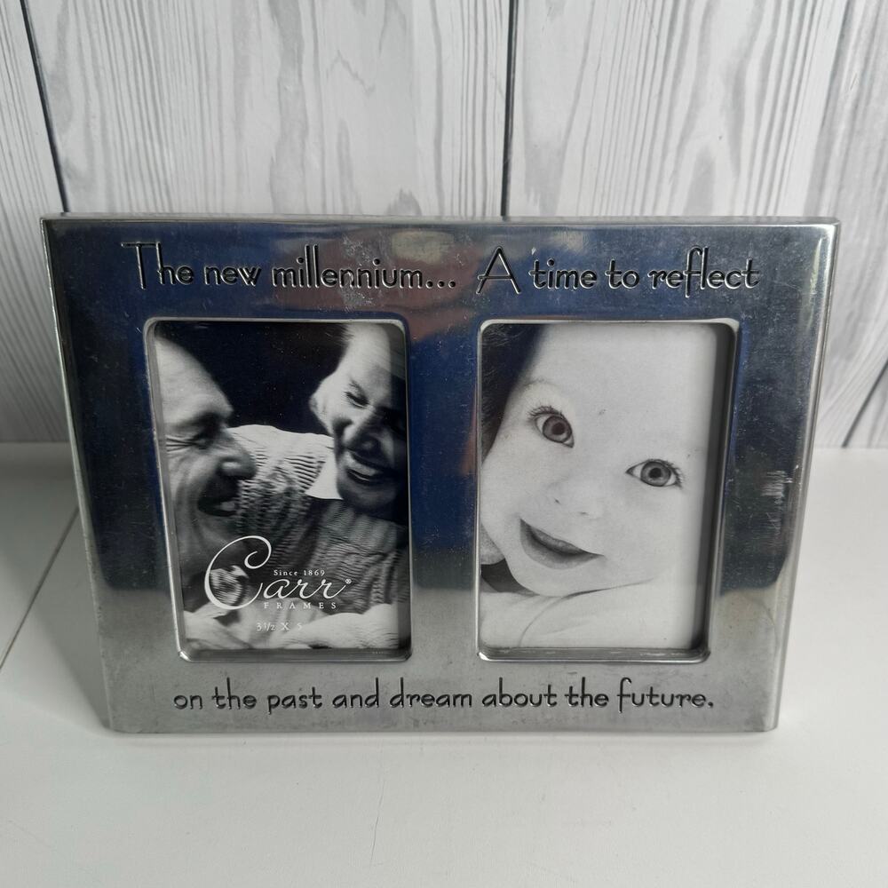 Vintage Y2K Picture Frame By Carr -Celebrate The Millennium-3.5x5 Photos